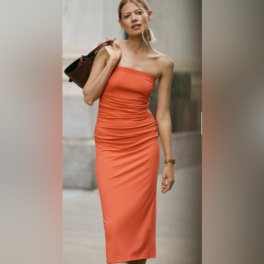NWT Daily Practice Strapless Midi Dress, XSP
